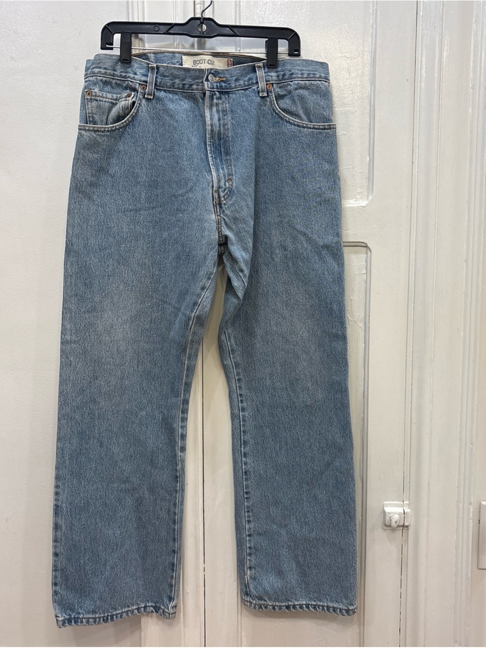 Vintage Levi's 517 Boot Cut Jean 34 x 30 LightWash Batwing tag 100% Cotton
